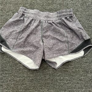 Lululemon hotty hot shorts- grey size 6